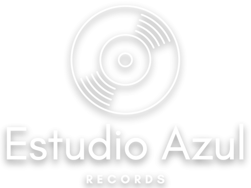 Logo Estudio Azul Records con sombra